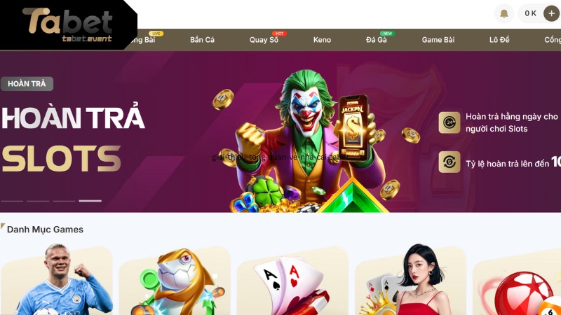 Giới thiệu tổng quan về nhà cái TABET